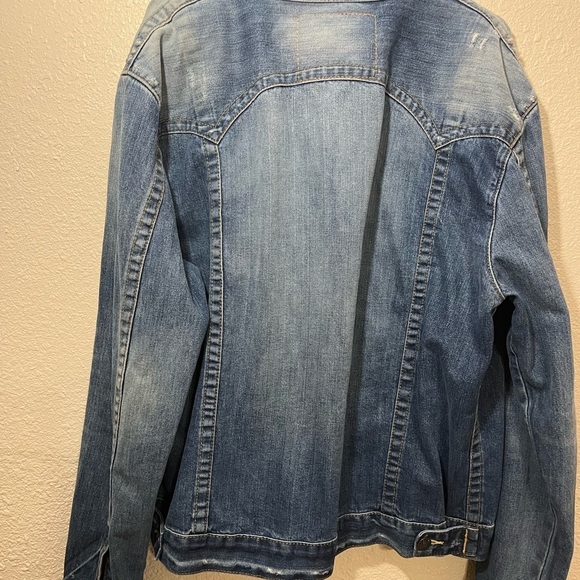 True Religion Men’s Denim Jacket - Classic Vintage Style, Size XXL - Picture 3 of 4